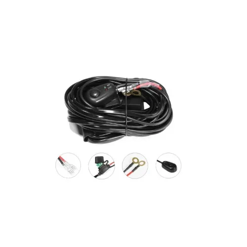 Proiectoare halogen H3 12V 55W 148x75 mm cu cablaj complet set 2 bucati +HAL109 — imaginea 4