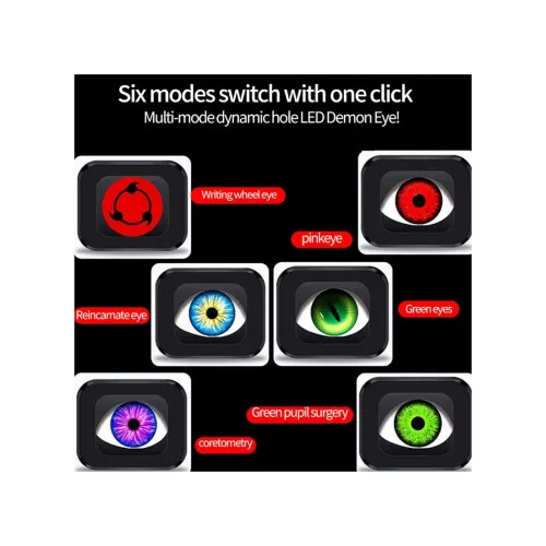 Proiectoare LED Devil Eyes 2 inch 12V 6 modele cu telecomanda set 2 bucati — imaginea 3
