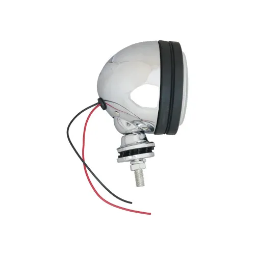 Proiector auto halogen H3 12V 55W rotund cromat 15.8 cm — imaginea 3