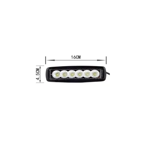Proiector LED 18W 10V-30V 6 LED 6000K 6.5 inch — imaginea 3