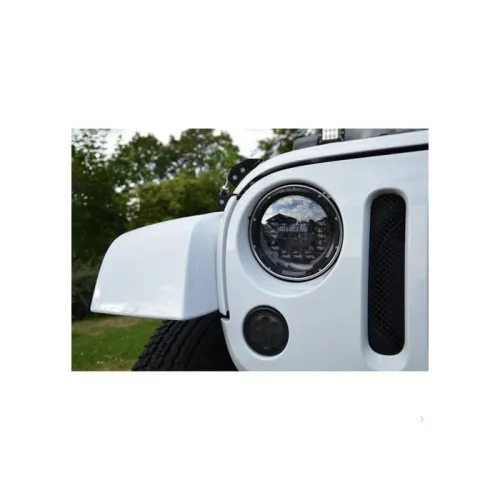 Proiector LED 7 inch 12V 2 faze DRL semnalizare compatibil Jeep Land Rover Mercedes ARO — imaginea 5