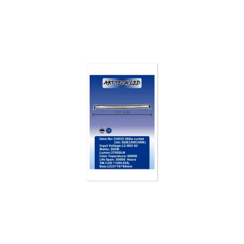 Proiector LED Bar curbat 300W 27000 lm 12V-24V 4D Combo — imaginea 4
