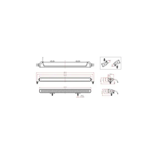 Proiector LED Bar profesional 120W 11040 lm 12V-24V Combo cu mufa Deutsch — imaginea 6