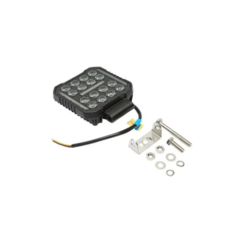 Proiector LED patrat 48W 9-80V 4 inch lumina alba DRL galben IP67 — imaginea 2