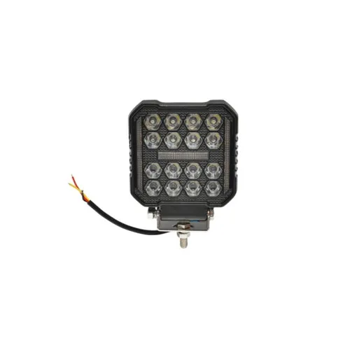 Proiector LED patrat 48W 9-80V 4 inch lumina alba DRL galben IP67
