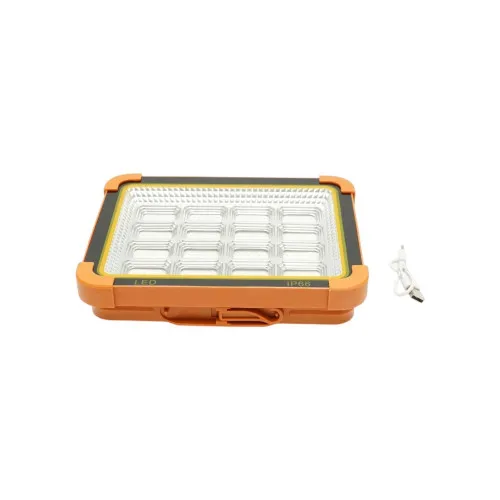 Proiector LED portabil 500W solar 3W baterie 12000mAh 6 moduri USB Power Bank IP66 — imaginea 6