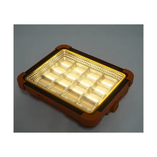 Proiector LED portabil 500W solar 3W baterie 12000mAh 6 moduri USB Power Bank IP66 — imaginea 8