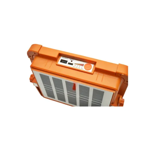 Proiector LED portabil 500W solar 3W baterie 12000mAh 6 moduri USB Power Bank IP66 — imaginea 4