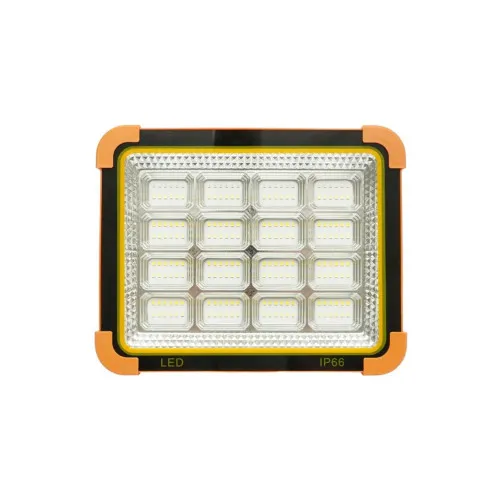 Proiector LED portabil 500W solar 3W baterie 12000mAh 6 moduri USB Power Bank IP66
