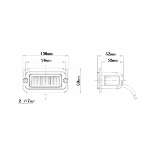 Proiector LED profesional 15W 1560 lm 12V-24V OSRAM Flood 60 grade — imaginea 4