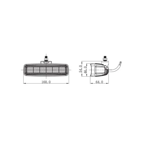 Proiector LED profesional 30W 2520 lm 12V-24V OSRAM Flood 60 grade — imaginea 4