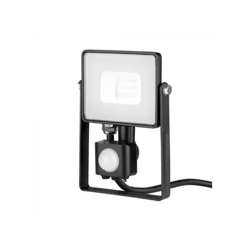 Proiector LED SMD V-TAC 10W Samsung cu senzor 800lm 4000K IP65 negru — imaginea 2