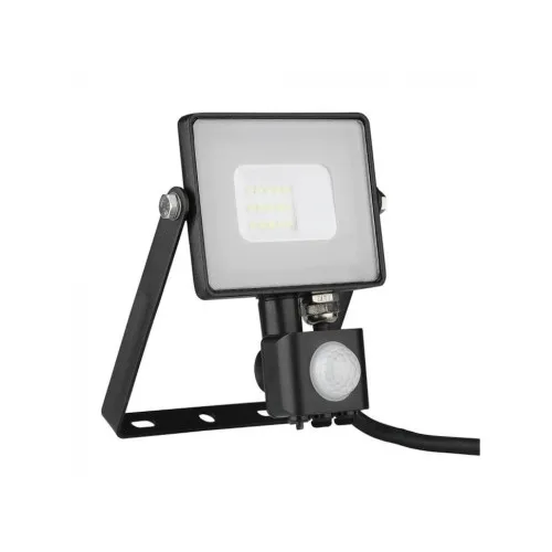 Proiector LED SMD V-TAC 10W Samsung cu senzor 800lm 6400K IP65 negru — imaginea 2