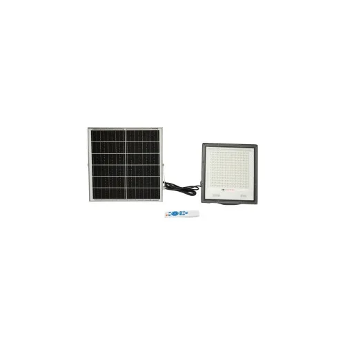 Proiector LED solar 200W 2000lm IP65 cu panou solar 20W baterie 20Ah si telecomanda