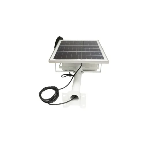 Proiector LED solar 400W 6000-8000K IP66 cu panou solar 28W baterie 40Ah si telecomanda — imaginea 3