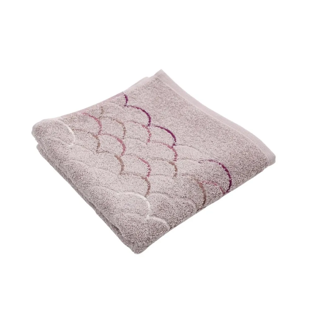 Prosop baie Ocean Liliac, bumbac, roz, 30 x 50 cm, 500 g/mp