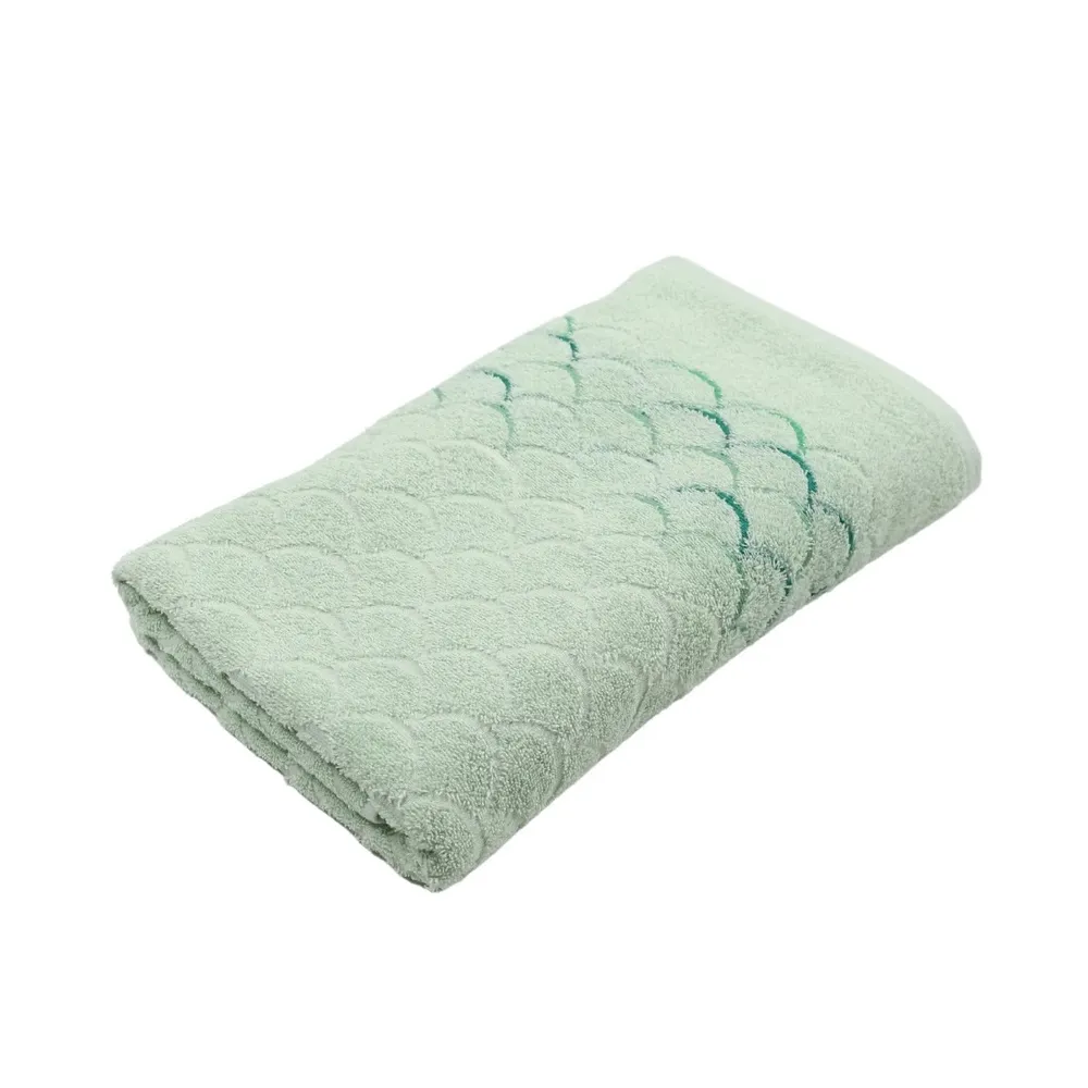 Prosop baie Ocean Mint, bumbac, verde, 70 x 140 cm, 500 g/mp