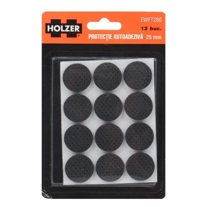 Protectie autoadeziva pentru pardoseala, Holzer EWFT280, forma rotunda, 25 mm, set 12 bucati