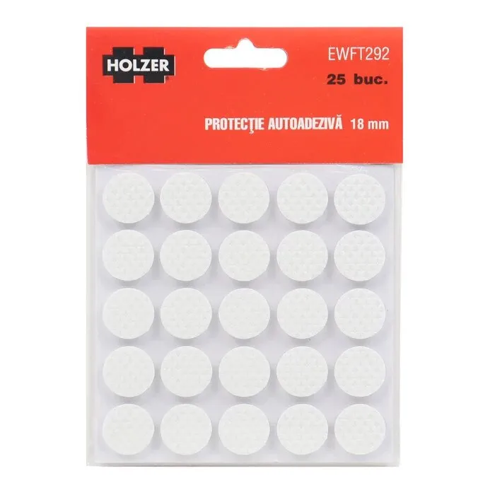 Protectie autoadeziva pentru pardoseala, Holzer EWFT292, forma rotunda, 18 mm, set 25 bucati