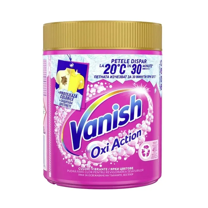Pudra de indepartat pete, Vanish Oxi Pink, 470 g