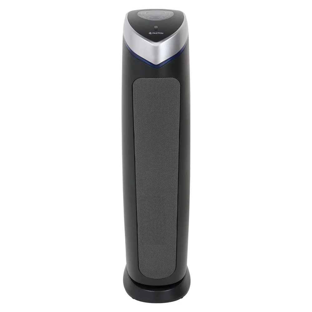 Purificator aer Paxton PA - 204DU, 204 mc/h, 52 W, suprafata de acoperire 25 mp, 3 trepte, afisaj digital, timer, lumina UV, filtru HEPA, negru