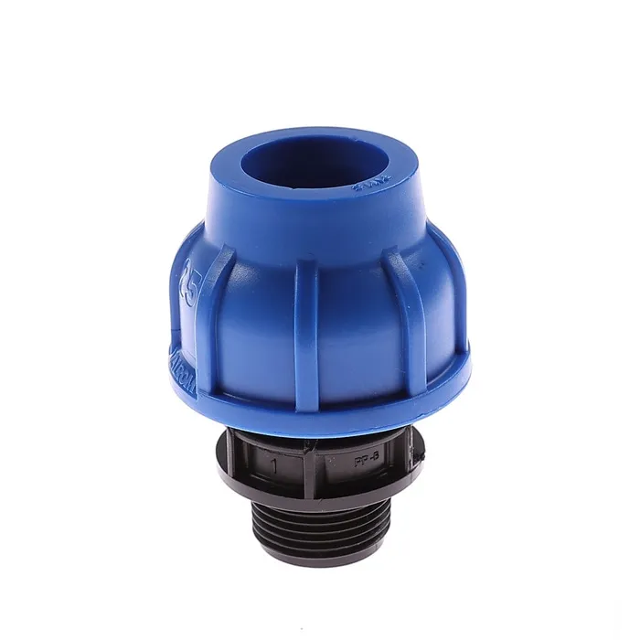 Racord compresiune PEHD filet exterior, D 25 mm x 1"