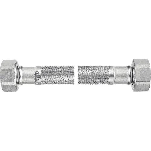 Racord flexibil apa din inox cu garnitura 1/2”FIx1/2”FI 50 cm