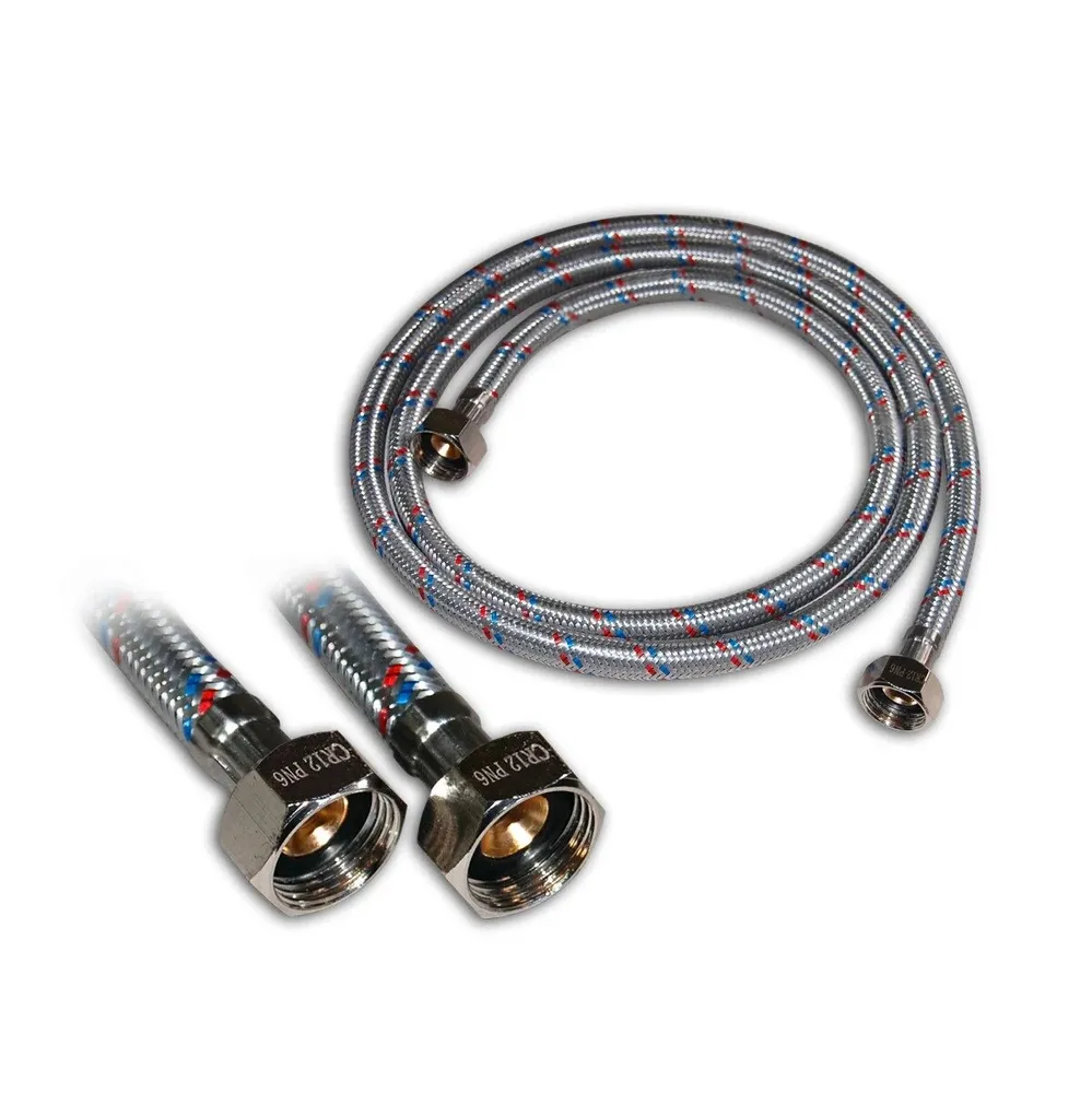 Racord flexibil apa, EPDM + tresa metalica, 1/2" - 1/2 ", L 700 mm