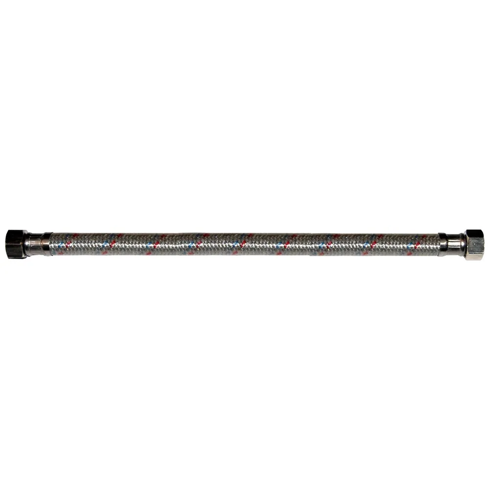 Racord flexibil apa, EPDM + tresa metalica, cu protectie PVC, 3/8" - 3/8 ", L 300 mm