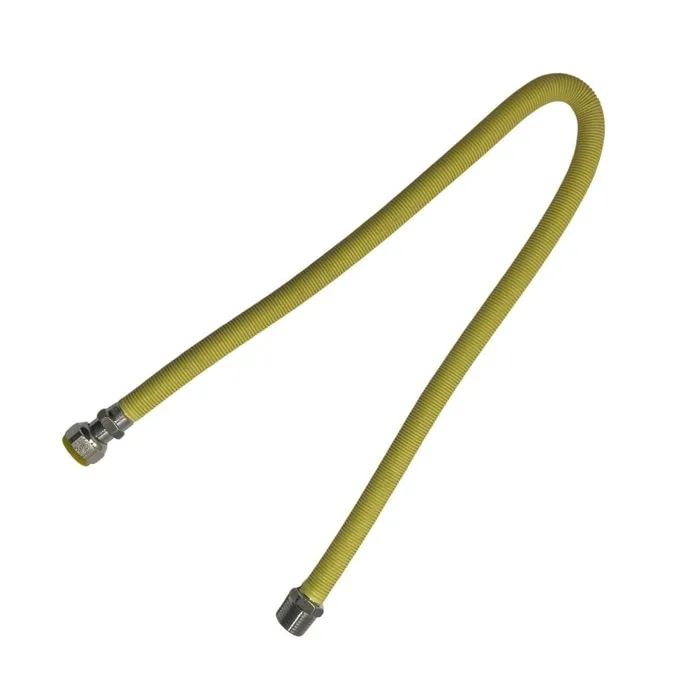 Racord flexibil gaz, extensibil, otel inoxidabil, 1/2", filet interior - exterior, 500 - 850 mm