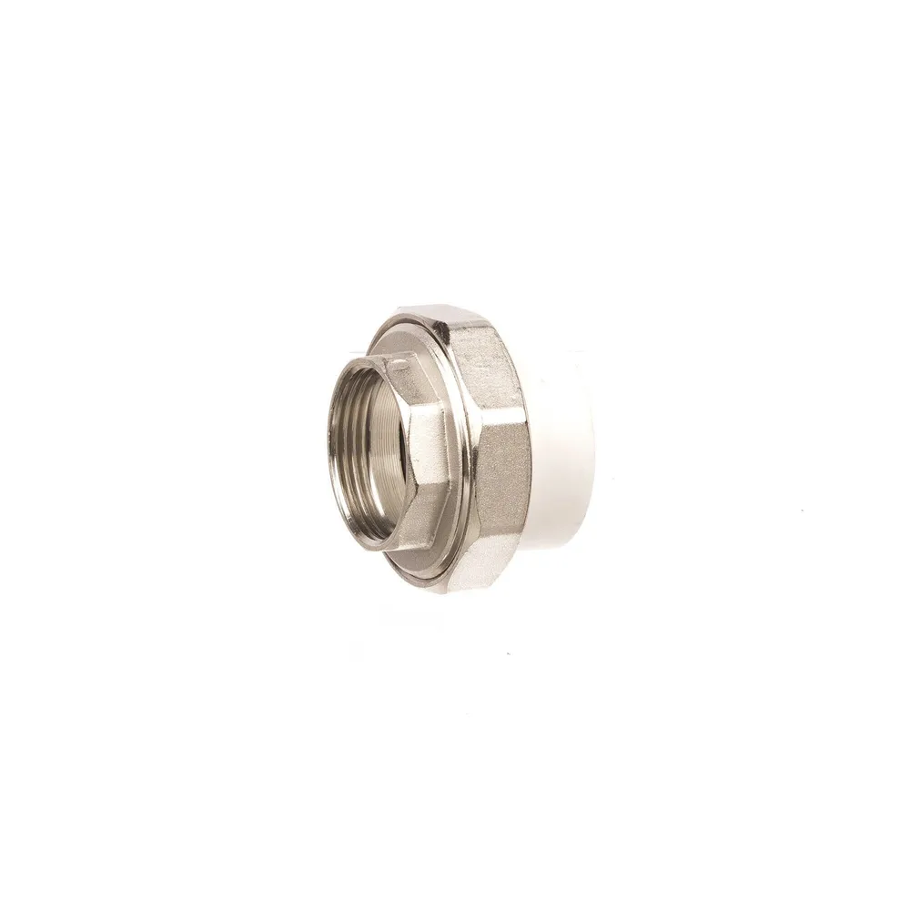 Racord olandez pentru teava PPR, filet interior, Ø 40 mm x 1' 1/4, alb