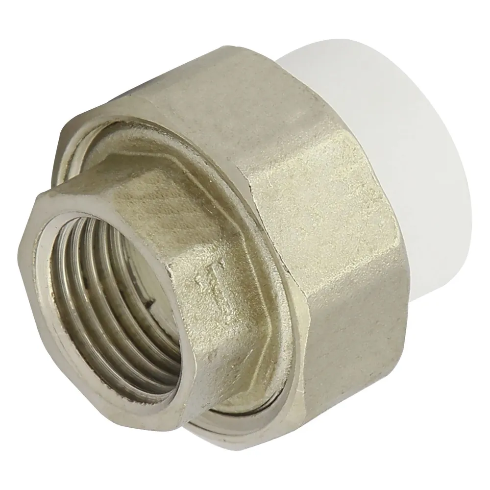 Racord olandez PPR, D 32 mm x 1", filet interior, alb