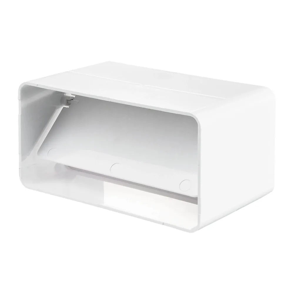 Racord PVC pentru ventilatie, cu clapeta antiretur, 120 x 60 mm