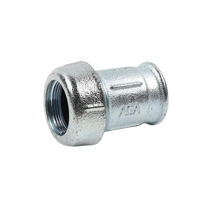 Racord rapid fonta zincata, Agaflex QI, 1/2", filet interior - interior, 10020001