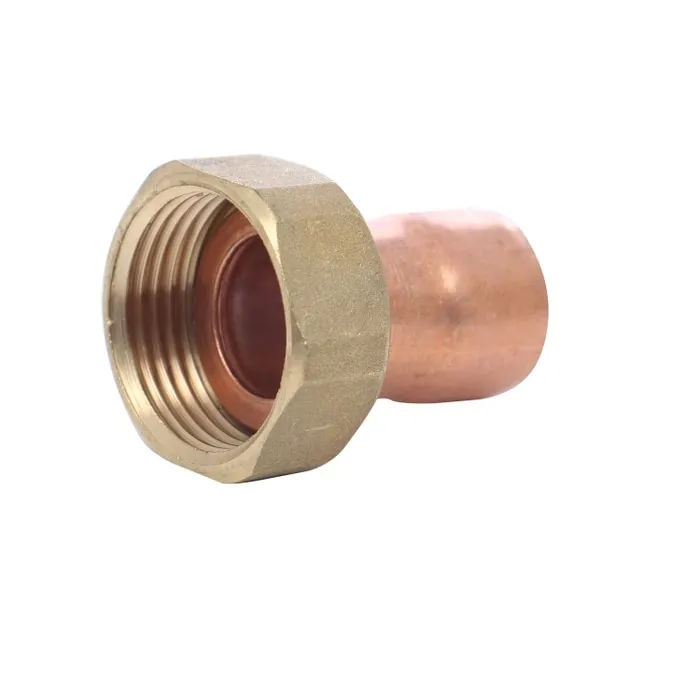 Racord semiolandez drept, cupru, interior-interior, 22 mm x 1"