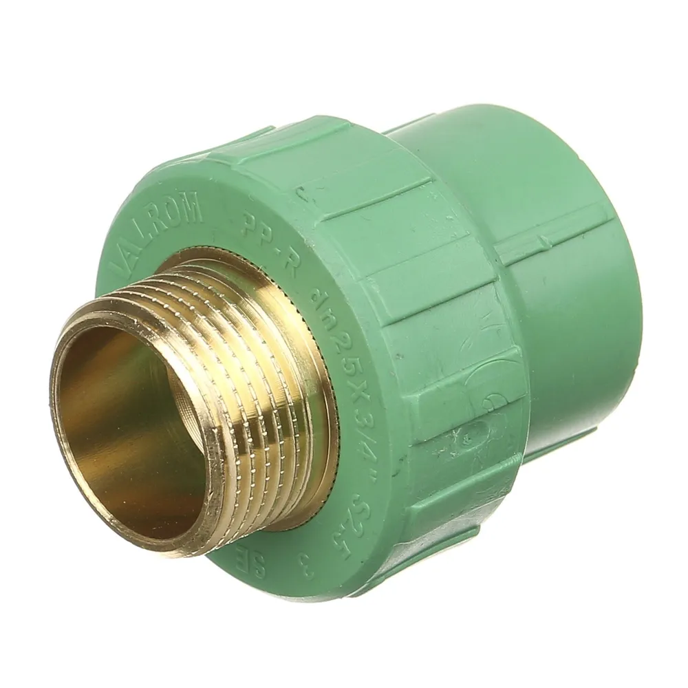 Racord teava PPR, filet exterior, Ø 25 mm x 3/4', PN25, verde