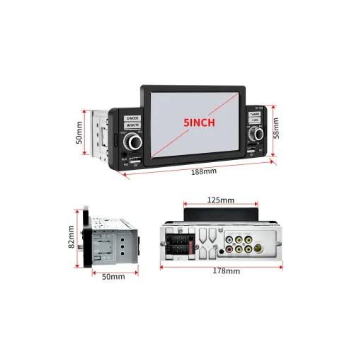 Radio MP3, MP5 Video Player 1DIN cu bluetooth si mirrorlink 7inch 12V — imaginea 5
