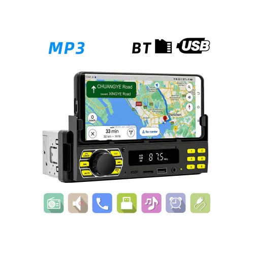 Radio MP3 player 12V cu Bluetooth si suport de telefon — imaginea 2