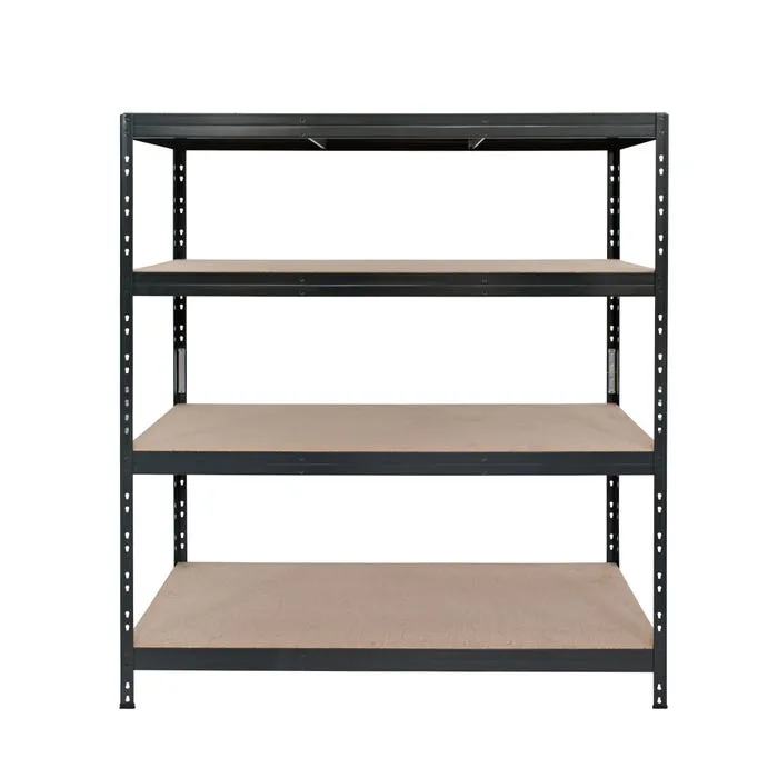 Raft metalic depozitare, Rivet 250, 180 x 160 x 60 cm, antracit, 250 kg/polita