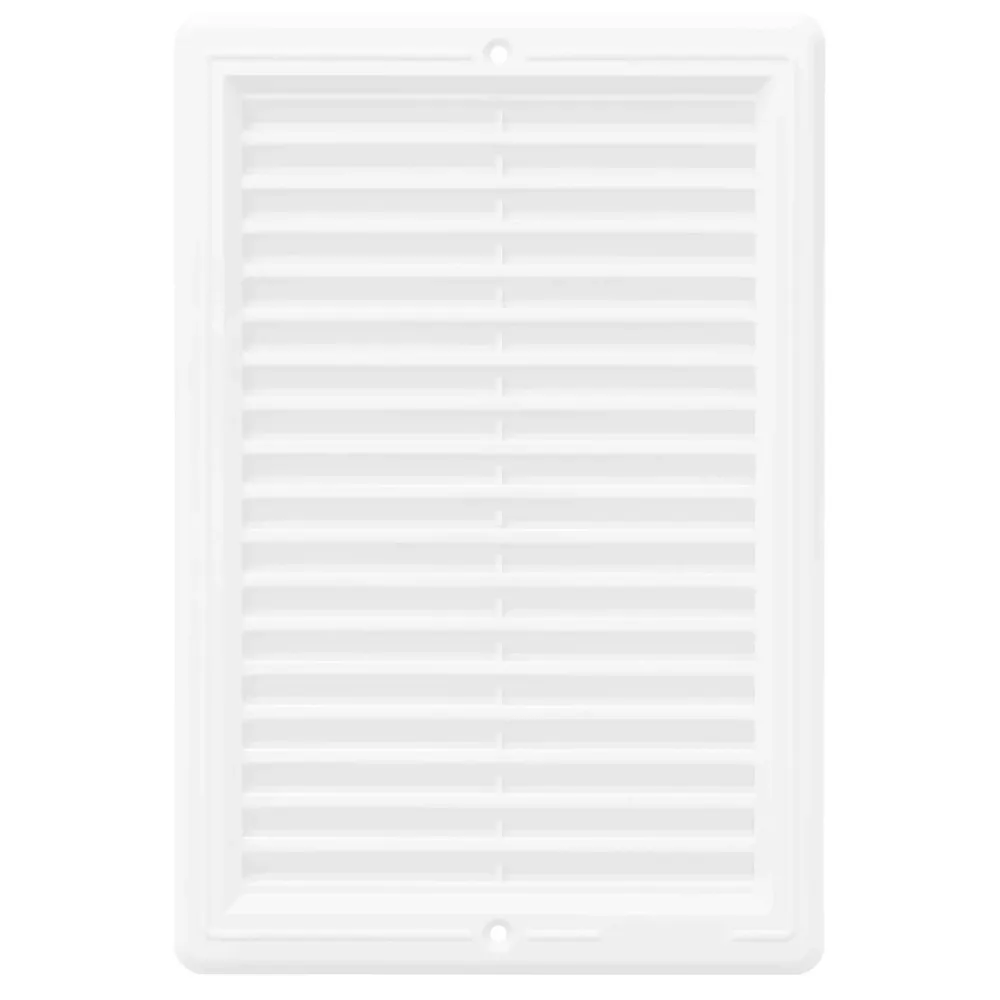 Rama aerisire, dreptunghiulara, cu plasa, pentru ventilatia incaperilor, alb, 200 x 300 mm