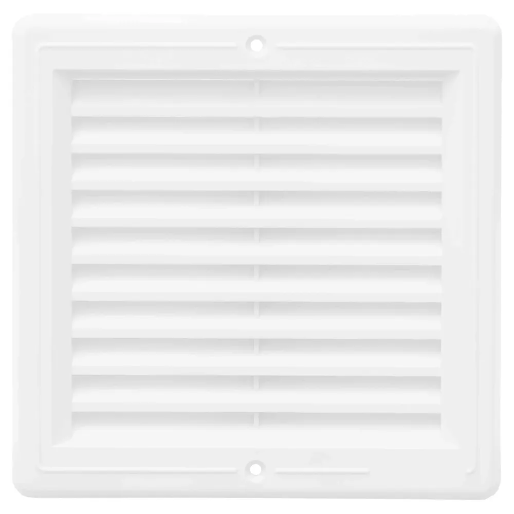 Rama aerisire, patrata, cu plasa, pentru ventilatia incaperilor, alb, 300 x 300 mm