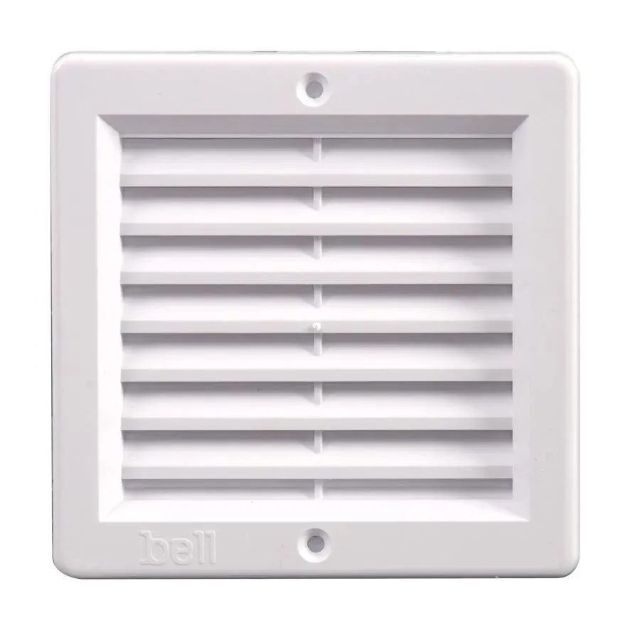 Rama aerisire, patrata, pentru ventilatia incaperilor, alb, 150 x 150 mm