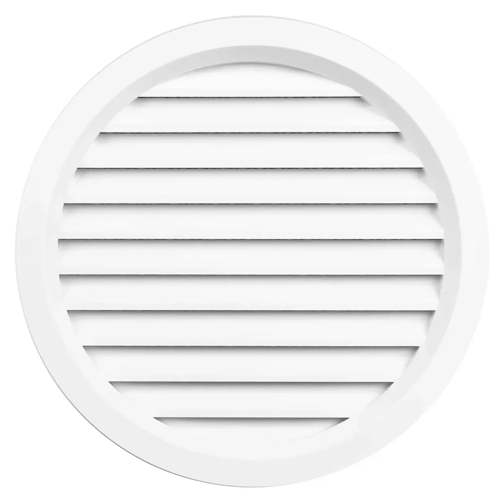 Rama aerisire, rotunda, cu plasa, pentru ventilatia incaperilor, alb, D 100 mm