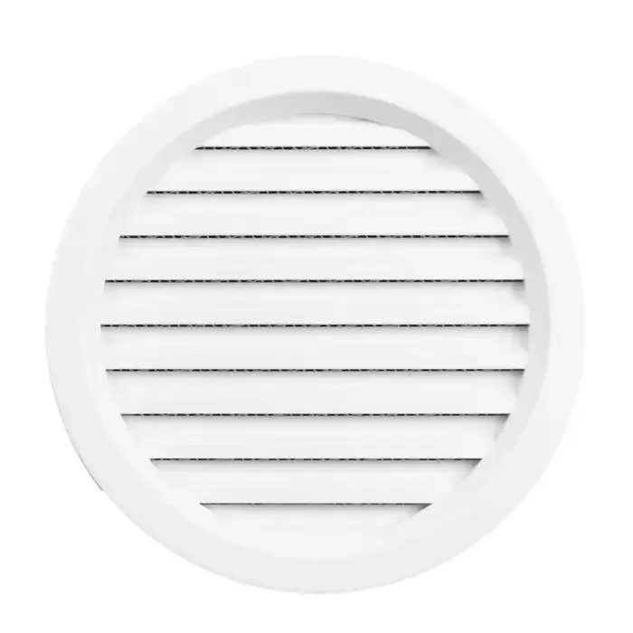 Rama aerisire, rotunda, cu plasa, pentru ventilatia incaperilor, alb, D 110 mm
