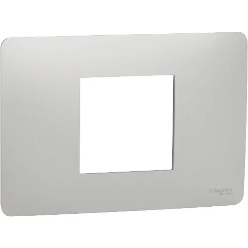Rama aparataje Schneider Unica Studio 2/3 module, plastic nuanta aluminiu