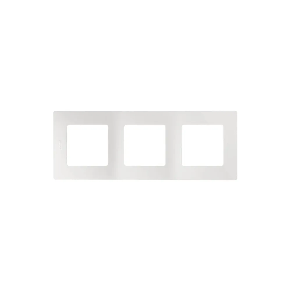 Rama decorativa pentru 3 module Niloe, alba