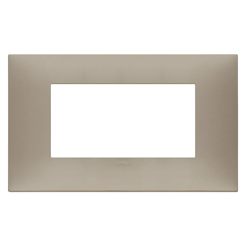 Rama decorativa pentru 4 module Neve, pentru aparataj modular, gri mat