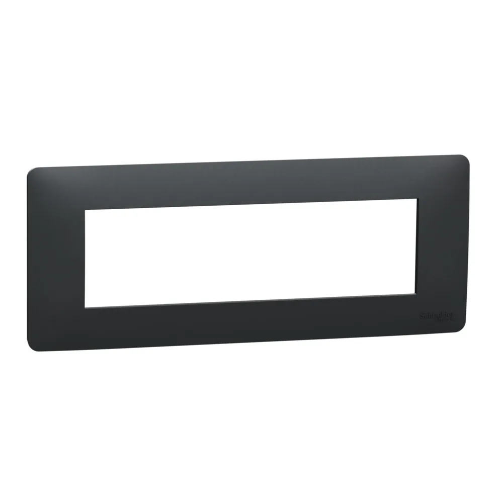 Rama decorativa pentru 7 module Schneider Unica Studio, IP 20, antracit