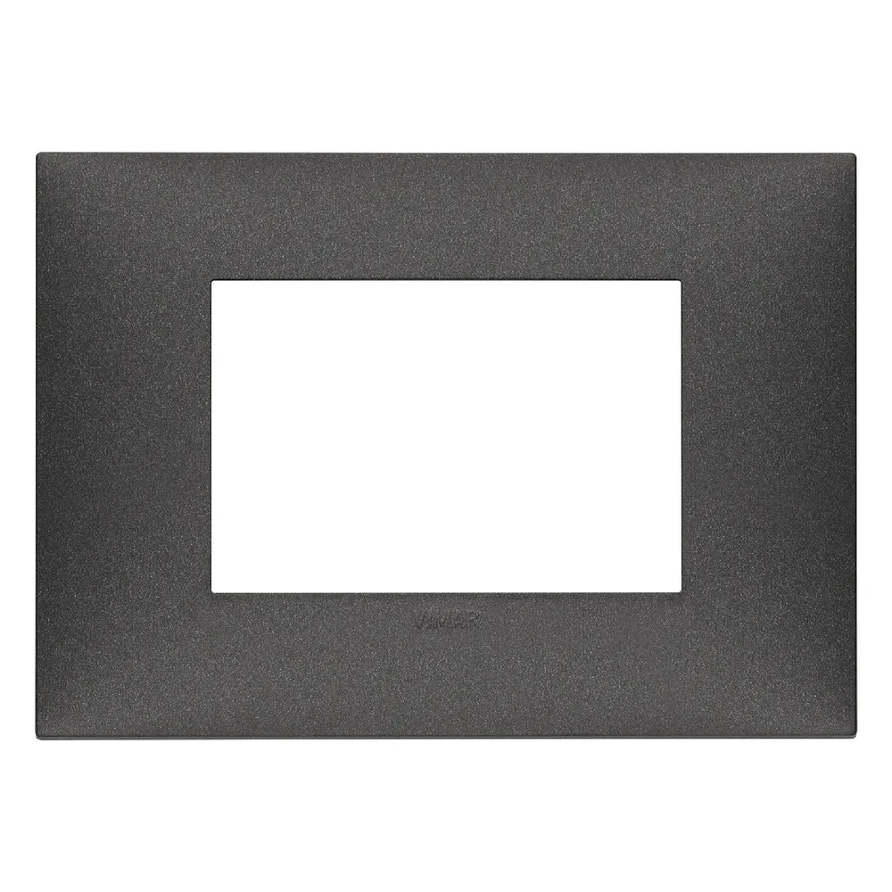 Rama decorativa tripla Neve, pentru aparataj modular, grafit mat