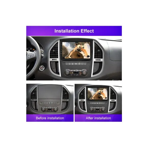 Rama Navigatie 10" cu cablaj si modul canbus compatibila Mercedes Vito W447 2014-2021 GR3 — imaginea 3